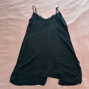 Urban Outfitters Black Lace Detail Chemise